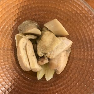 塩麹漬け鶏肉炒め